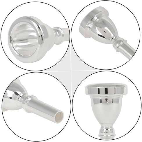 Plated Tuba Mouthpiece Cnc Polished Replacement Smooth Surface for Professionals Students Instrument Accessory for Tuba Players in Saudi Arabia