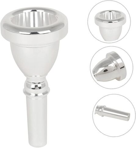 Plated Tuba Mouthpiece Cnc Polished Replacement Smooth Surface for Professionals Students Instrument Accessory for Tuba Players in Saudi Arabia