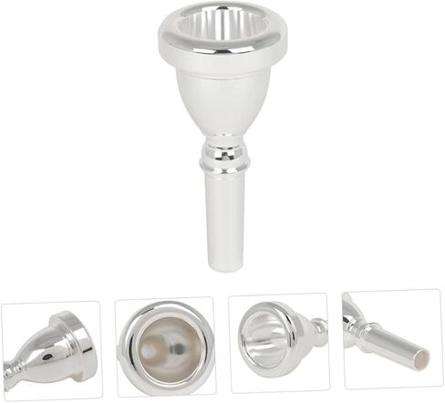 Plated Tuba Mouthpiece Cnc Polished Replacement Smooth Surface for Professionals Students Instrument Accessory for Tuba Players in Saudi Arabia