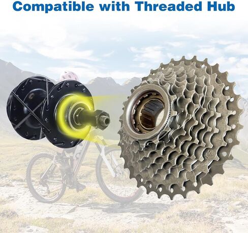Bike Threaded Flywheel 8/9 Speed Bicycle Freewheel 13-32T Bike Sprocket in Saudi Arabia