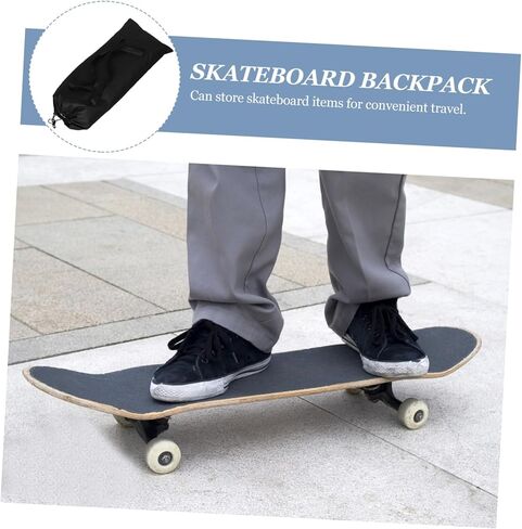 حقيبة كتف محمولة على شكل لوح تزلج مع أشرطة قابلة للطي على ظهر لوح التزلج للسفر وحامل لوح التزلج الطويل بسعة كبيرة ومقابض مريحة in Kuwait