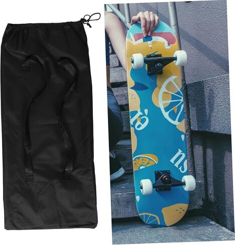 حقيبة كتف محمولة على شكل لوح تزلج مع أشرطة قابلة للطي على ظهر لوح التزلج للسفر وحامل لوح التزلج الطويل بسعة كبيرة ومقابض مريحة in Kuwait