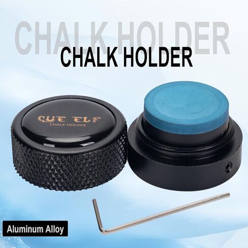 Round Pool Chalk Holder Pool Cue Chalk Holder Pool Billiards Accessories Portable Mini Chalk Case Pool Table Accessory in Saudi Arabia