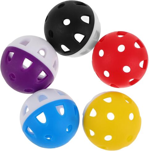 VANZACK 5pcs Eva Indoor Practice Golf Soft Hollow for Golf and Pickleball Training for Indoor and Outdoor Use in Saudi Arabia