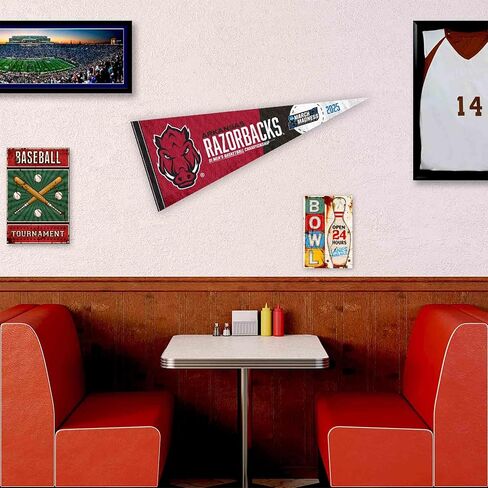 College Flags & Banners Co. Arkansas Razorbacks 2025 March Basketball Madness Pennant Flag in Saudi Arabia