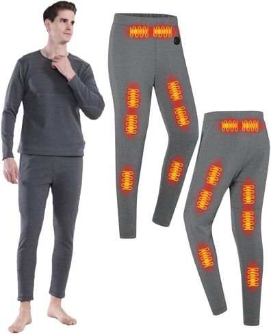 ملابس داخلية حرارية للنساء مكونة من 26 منطقة للتدفئة وأكمام طويلة، ملابس حرارية شتوية باردة للجري والتزلج S-4XL in Kuwait