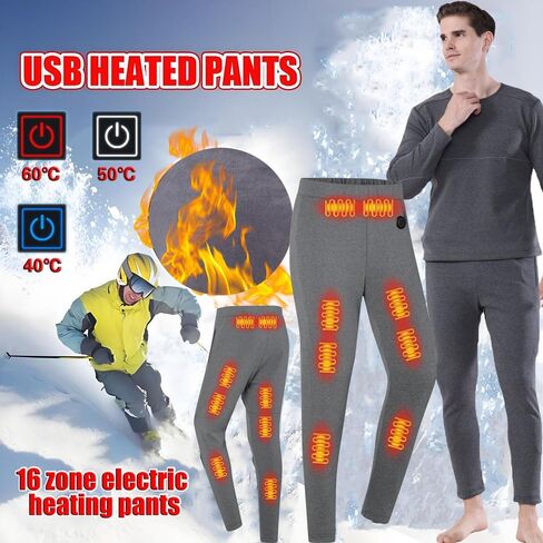 ملابس داخلية حرارية للنساء مكونة من 26 منطقة للتدفئة وأكمام طويلة، ملابس حرارية شتوية باردة للجري والتزلج S-4XL in Kuwait