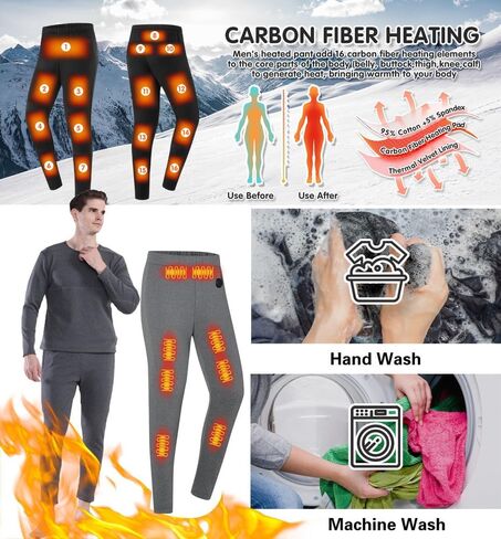 ملابس داخلية حرارية للنساء مكونة من 26 منطقة للتدفئة وأكمام طويلة، ملابس حرارية شتوية باردة للجري والتزلج S-4XL in Kuwait