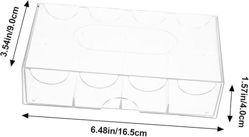 GALPADA Multi Function Transparent Poker Chip Case Large Capacity Chip Storage Box Wear Resistant Organizer for Game Night and Accessories in Kuwait