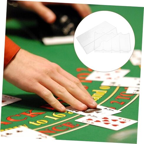 GALPADA Multi Function Transparent Poker Chip Case Large Capacity Chip Storage Box Wear Resistant Organizer for Game Night and Accessories in Kuwait