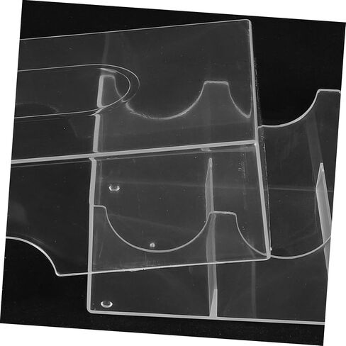 Vaguelly Multi Functional Transparent Poker Chip Box with Compartments Wear Resistant Storage Case for Household Chip and Accessories for and Small Item Organization in Kuwait