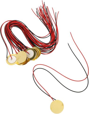 15Pcs Piezo Discs Acoustic Guitar Pickup Transducer Pre Wired for Easy Installation Durable Material Versatile for Drums and Other Instruments Enhance Audio Effect in Saudi Arabia