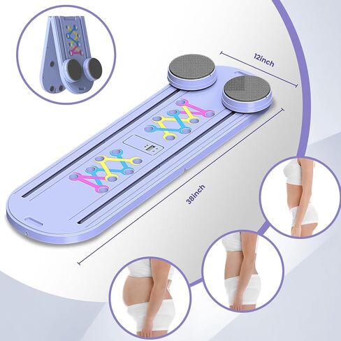 Pilates Board, Pilates Reformer Set with Timer, 8-in-1 Foldable Pilates at Home Workout Equipment, Pilates Reformer Equipment for Women Full Body Workout, Fitness, Exercise, Abs, Core in Kuwait