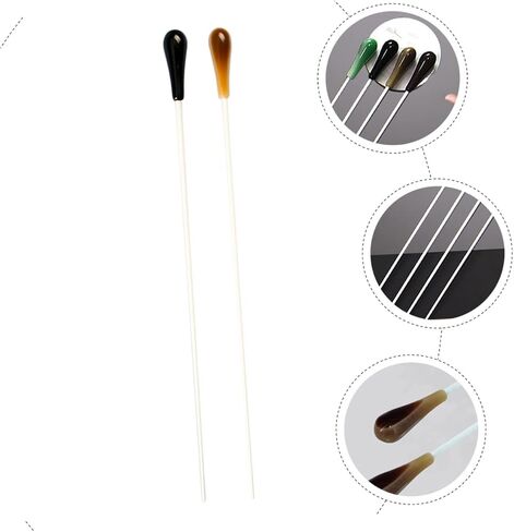 Vaguelly 2pcs Colorful Conductor for Concerts Resin Music Performance Sticks Portable Conducting Accessories in Saudi Arabia