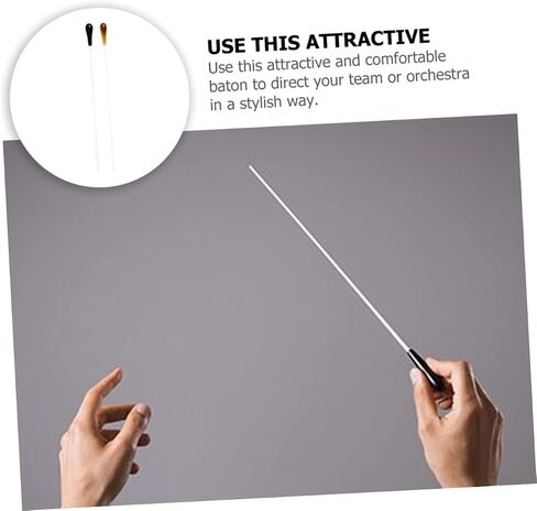 Vaguelly 2pcs Colorful Conductor for Concerts Resin Music Performance Sticks Portable Conducting Accessories in Saudi Arabia