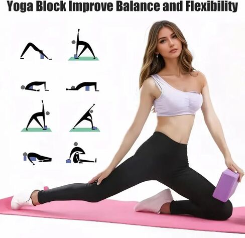 Non-Slip High-Density Yoga Foam Block – Balance & Support for Yoga, Pilates & Meditation in Saudi Arabia