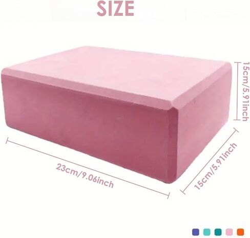 Non-Slip High-Density Yoga Foam Block – Balance & Support for Yoga, Pilates & Meditation in Saudi Arabia