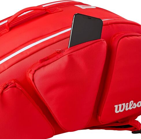 WILSON Super Tour Red Pickleball Bag - Red/White in Saudi Arabia