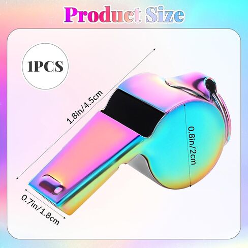 Whistle with Lanyard, Stainless Steel Coach Sports Whistle, Referee Whistle, Colorful Metal Whistles Loud Crisp Sound for Coach, Referee, Emergency, Teacher in Saudi Arabia