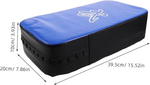 Yardwe Taekwondo Kick Pad Thick PU Thigh Striking Shield Kicking Shield for Martial Arts Karate Kickboxing Training Blue Suitable for Personal and Professional Use in Saudi Arabia