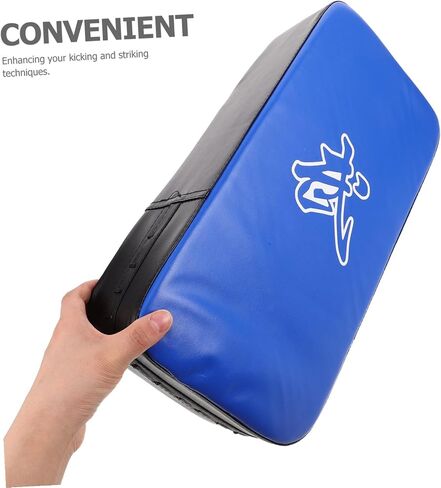 Yardwe Taekwondo Kick Pad Thick PU Thigh Striking Shield Kicking Shield for Martial Arts Karate Kickboxing Training Blue Suitable for Personal and Professional Use in Saudi Arabia