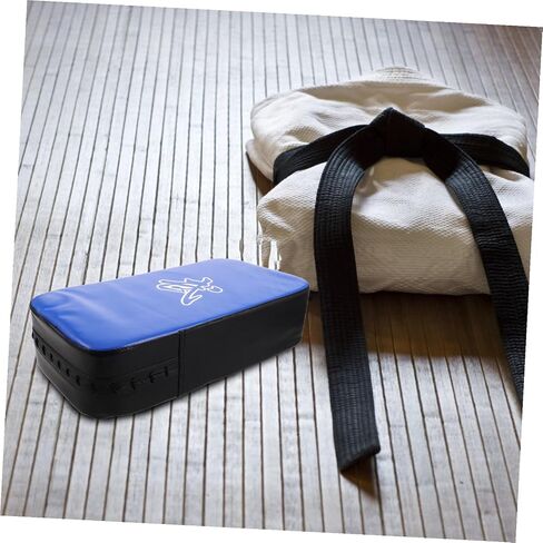 Yardwe Taekwondo Kick Pad Thick PU Thigh Striking Shield Kicking Shield for Martial Arts Karate Kickboxing Training Blue Suitable for Personal and Professional Use in Saudi Arabia