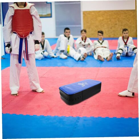 Yardwe Taekwondo Kick Pad Thick PU Thigh Striking Shield Kicking Shield for Martial Arts Karate Kickboxing Training Blue Suitable for Personal and Professional Use in Saudi Arabia