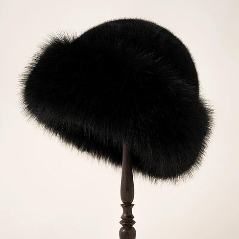 Women's Winter Trapper Hat Warm Ear Flap Design with Windproof Thermal Feature,Ideal for Outdoor Activities,Daily Commute Black in Saudi Arabia