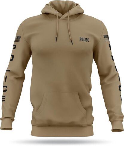 POLICE Utility Hoodie - USA Patriotic Apparel - 100% Polyester for Odor Free, Moisture-Wicking Quick Dry Comfort. in Saudi Arabia