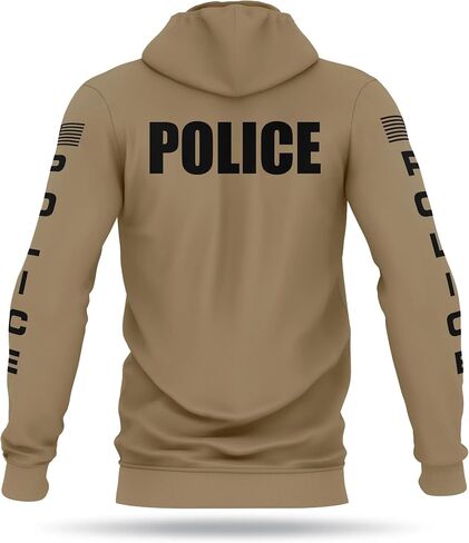 POLICE Utility Hoodie - USA Patriotic Apparel - 100% Polyester for Odor Free, Moisture-Wicking Quick Dry Comfort. in Saudi Arabia