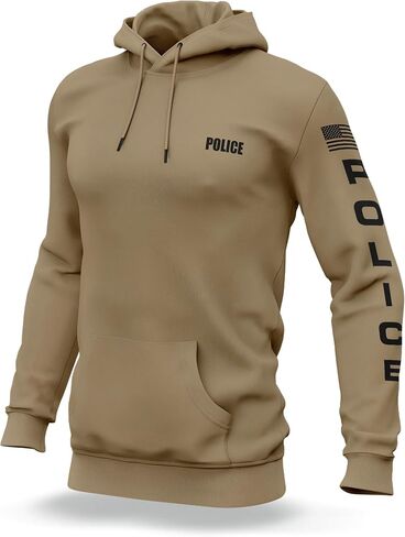 POLICE Utility Hoodie - USA Patriotic Apparel - 100% Polyester for Odor Free, Moisture-Wicking Quick Dry Comfort. in Saudi Arabia