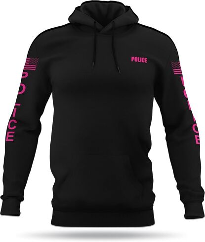 POLICE Utility Hoodie - USA Patriotic Apparel - 100% Polyester for Odor Free, Moisture-Wicking Quick Dry Comfort. in Saudi Arabia