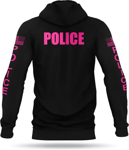 POLICE Utility Hoodie - USA Patriotic Apparel - 100% Polyester for Odor Free, Moisture-Wicking Quick Dry Comfort. in Saudi Arabia
