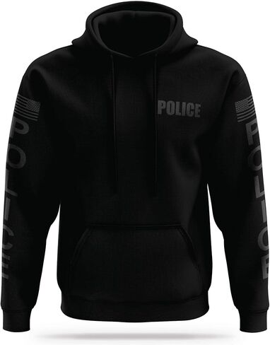 POLICE Utility Hoodie - USA Patriotic Apparel - 100% Polyester for Odor Free, Moisture-Wicking Quick Dry Comfort. in Saudi Arabia