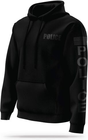 POLICE Utility Hoodie - USA Patriotic Apparel - 100% Polyester for Odor Free, Moisture-Wicking Quick Dry Comfort. in Saudi Arabia