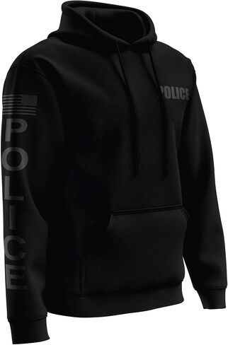 POLICE Utility Hoodie - USA Patriotic Apparel - 100% Polyester for Odor Free, Moisture-Wicking Quick Dry Comfort. in Saudi Arabia