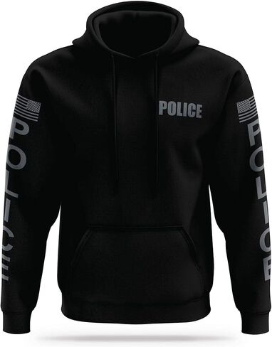 POLICE Utility Hoodie - USA Patriotic Apparel - 100% Polyester for Odor Free, Moisture-Wicking Quick Dry Comfort. in Saudi Arabia