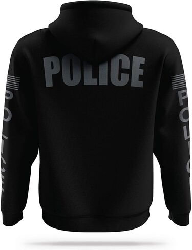 POLICE Utility Hoodie - USA Patriotic Apparel - 100% Polyester for Odor Free, Moisture-Wicking Quick Dry Comfort. in Saudi Arabia