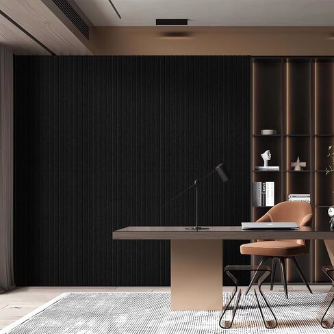 6 Pack Acoustic Wall Panels, 47.2" X 23.6" Sound Absorbing Panels, Decorative Sound Proof Panels for Home, Office, Studio Room, Deep Walnut in Kuwait