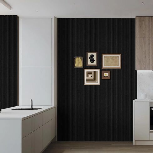 6 Pack Acoustic Wall Panels, 47.2" X 23.6" Sound Absorbing Panels, Decorative Sound Proof Panels for Home, Office, Studio Room, Deep Walnut in Kuwait