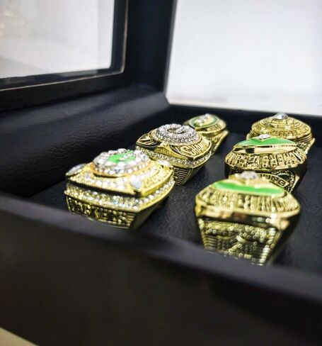 TREASURE GreenBayCity 1961 65 66 67 96 2010 CHAMPIONSHIP RING PACKER & LUXURY LEGEND VICTORIOUS RARE SPORTS FAN GIFT SERIES - WITH SANDALWOOD BOX HOLIDAY SHOW COLLECT in Saudi Arabia