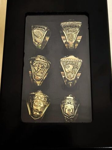 TREASURE GreenBayCity 1961 65 66 67 96 2010 CHAMPIONSHIP RING PACKER & LUXURY LEGEND VICTORIOUS RARE SPORTS FAN GIFT SERIES - WITH SANDALWOOD BOX HOLIDAY SHOW COLLECT in Saudi Arabia