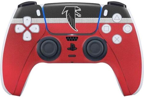 Skinit Decal Gaming Skin Compatible with PS5 Controller - Officially Licensed NFL Atlanta Falcons Design in Saudi Arabia