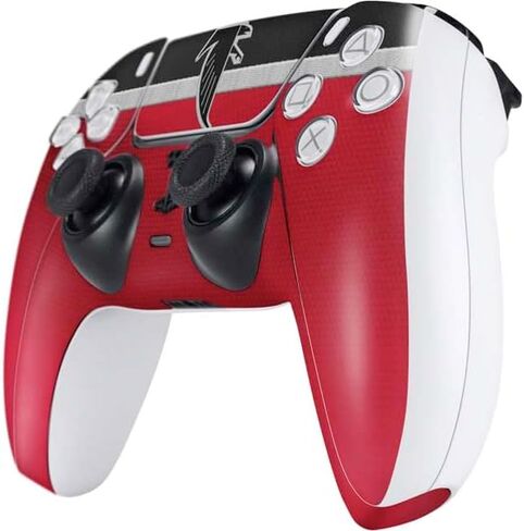 Skinit Decal Gaming Skin Compatible with PS5 Controller - Officially Licensed NFL Atlanta Falcons Design in Saudi Arabia