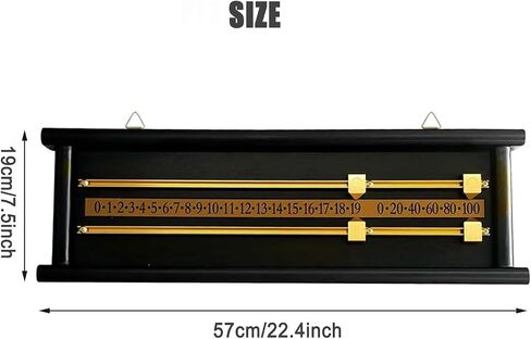 OVARIA Shuffleboard Scoreboard Wall Mount Snooker Scoreboard, Wood Billiard Scoring Accessories, Scoreboard Game Supplies, Score Keeper for Snooker Billiard Lovers in Saudi Arabia