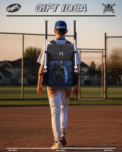 حقيبة البيسبول البيسبول والعتاد للبنين والبنات الذين تتراوح أعمارهم بين 8-12 12-14 14-16 حقيبة ظهر كبيرة للأطفال مع حجرة أحذية جيدة التهوية لوازم البيسبول البيسبول للشباب والكبار in Kuwait
