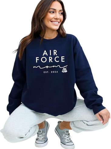 Willow Lane Collective, Royal Canadian Air Force Mom Sweatshirt Gift for Her, Military Mom Crewneck, Air Force Momma Gift in Saudi Arabia