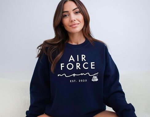 Willow Lane Collective, Royal Canadian Air Force Mom Sweatshirt Gift for Her, Military Mom Crewneck, Air Force Momma Gift in Saudi Arabia