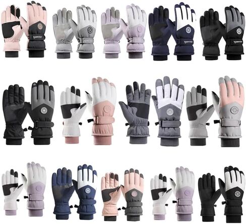 1 Pair Outdoor Cycling Sports Cold and Windproof Warm Finger Gloves in Saudi Arabia