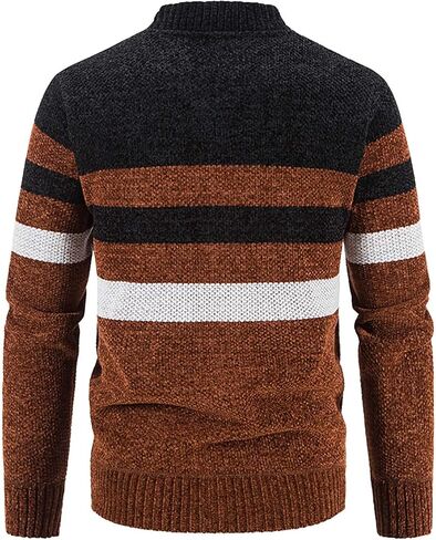 Muscularfit Casual Zip Up Sweaters for Men 2024 Trendy Long Sleeve Cable Knit Cardigan Sweater with Pockets Winter Warm Coat in Saudi Arabia